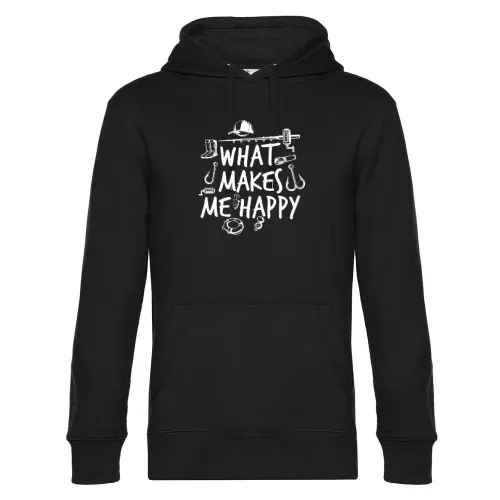 Angeln Angler Fischen Makes Me Happy Fisch Fishing Hoodie Männer King Hooded