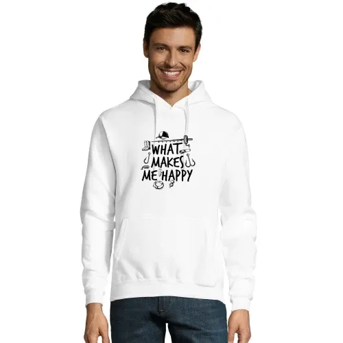 Angeln Angler Fischen Makes Me Happy Fisch Fishing Hoodie Männer Snake