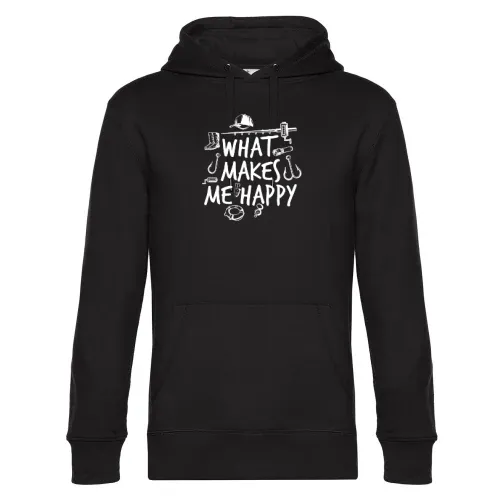 Angeln Makes Me Happy Fischen Fisch Fishing Angler Hoodie Männer King Hooded