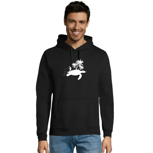 Angler Angeln Schildkröte Insel Fishing Geschenk Hoodie Männer Snake