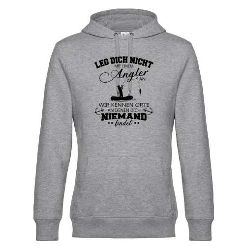 Angler Fischer Angeln Orte Spruch Fishing Geschenk Hoodie Männer King Hooded
