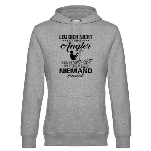 Angler Fischer Angeln Orte Spruch Fishing Geschenk Hoodie Männer King Hooded