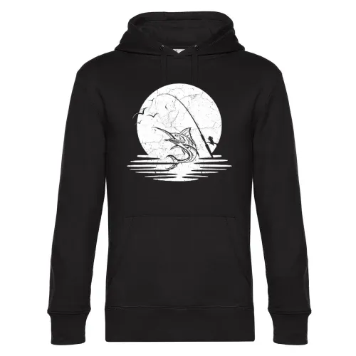 Angler Vintage Angeln Hoodie Männer King Hooded