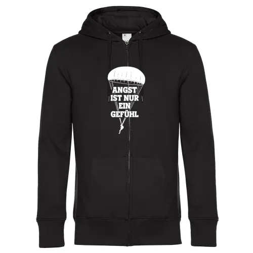 Angst ist nur ein Gefühl - Fallschirmjäger Spruch Männer Hoodie