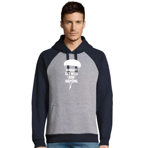 Angst ist nur ein Gefühl - Fallschirmjäger Spruch Männer Hoodie