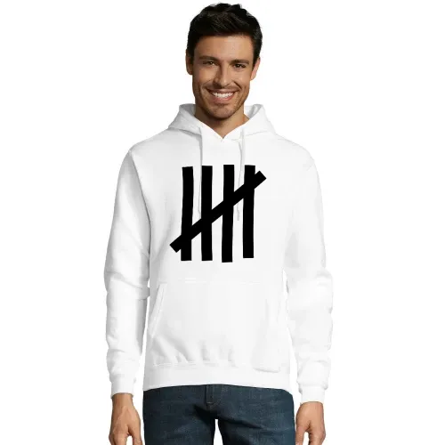 Anstreich Striche als Zaun Männer Hoodie