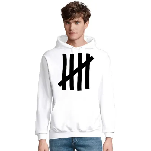 Anstreich Striche als Zaun Männer Hoodie