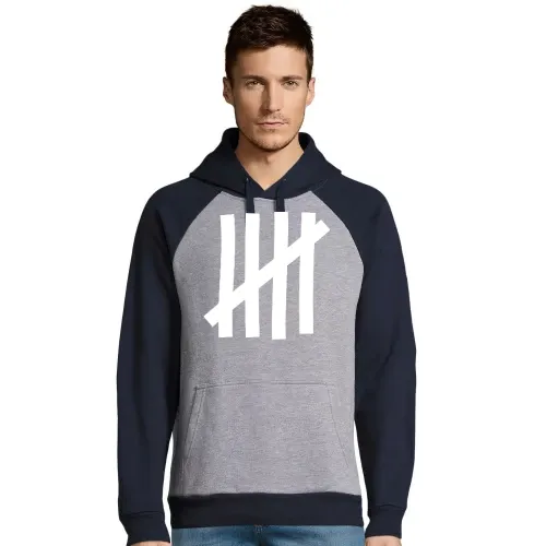 Anstreich Striche als Zaun Männer Hoodie