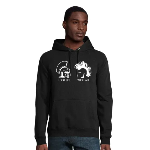 Antike vs Punk Männer Hoodie