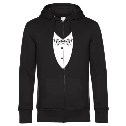 Anzug Hemd mit Stubenfliege Männer Hoodie