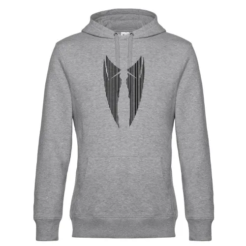 Anzug mit Krawatte in Strichcode Männer Hoodie