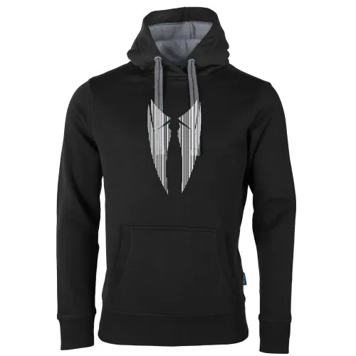 Anzug mit Krawatte in Strichcode Männer Hoodie