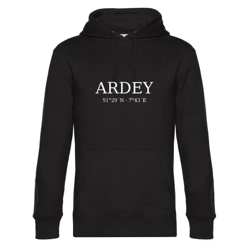 Ardey Koordinaten Hoodie Männer King Hooded