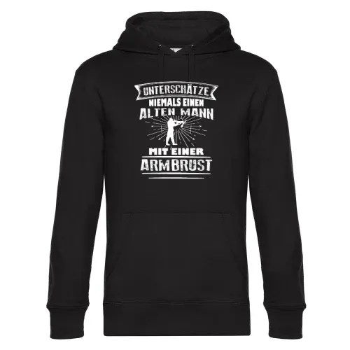 Armbrust Bogenschießen Alter Mann Bogensport Männer Hoodie