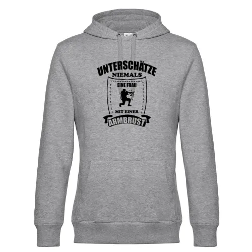 Armbrust Bogenschießen Bogensport Schützin Hoodie Männer King Hooded