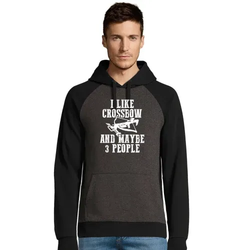 Armbrust Spruch I Like Crossbow und Maybe 3 People Hoodie Männer Seattle
