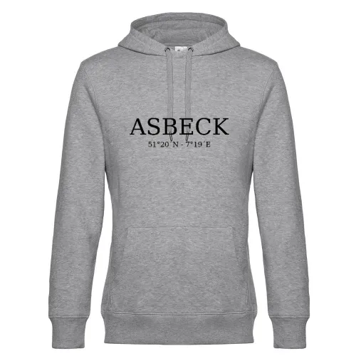 Asbeck Koordinaten Hoodie Männer King Hooded