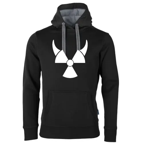 Atom Symbol mit Teufelshörner Männer Hoodie