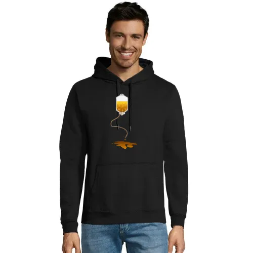 auslaufender Blutbeutel mit Bier Hoodie