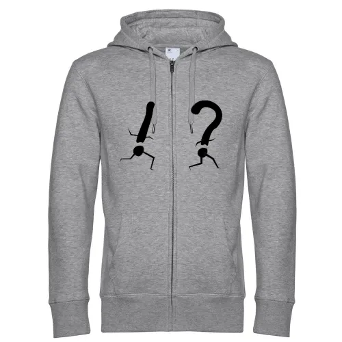 Ausrufezeichen jagt Fragezeichen Männer Hoodie