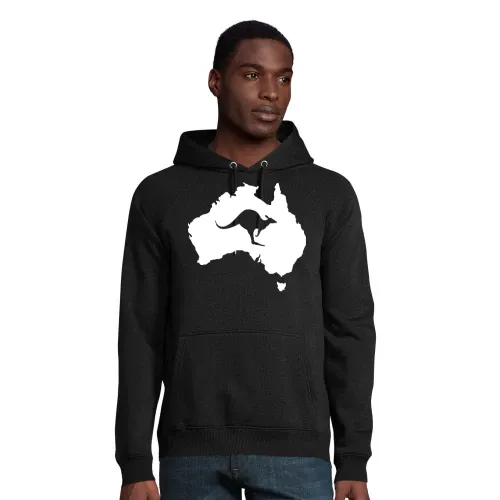 Australien mit Känguru Männer Hoodie