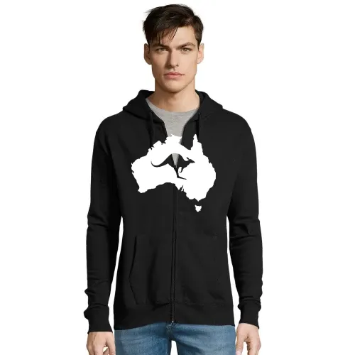 Australien mit Känguru Männer Hoodie