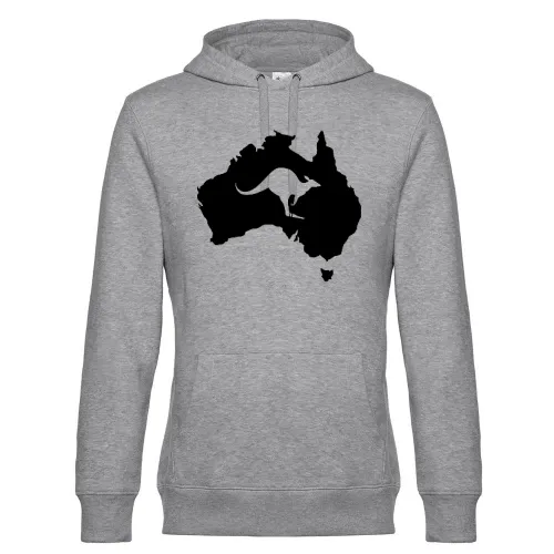 Australien mit Känguru Männer Hoodie