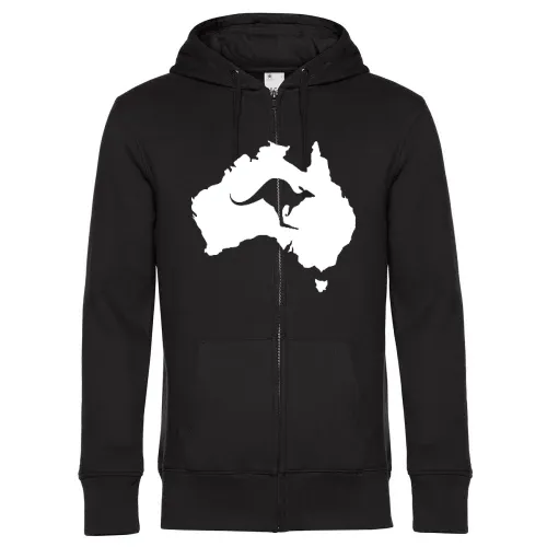 Australien mit Känguru Männer Hoodie