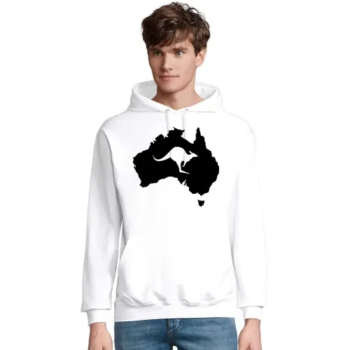 Australien mit Känguru Männer Hoodie