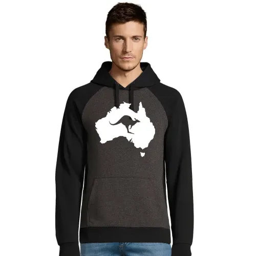 Australien mit Känguru Männer Hoodie