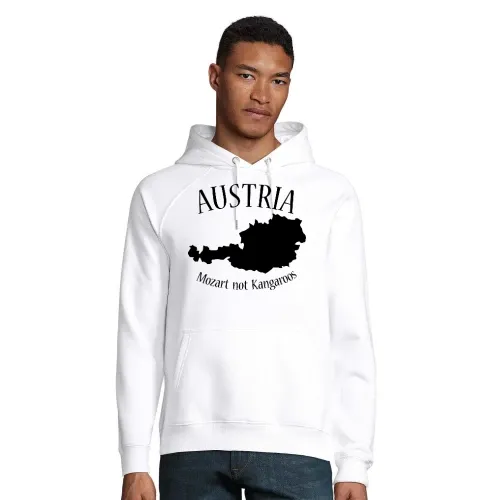 Austria Mozart not Kangaroos Hoodie Männer Stellar Bio