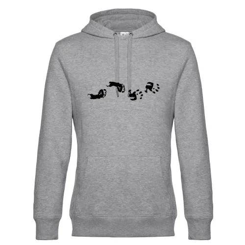 Baby Hand- und Fussabdruck Männer Hoodie