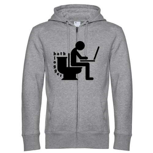 Bad Blogger auf Toilette Männer Hoodie
