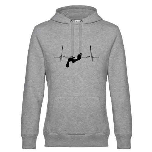 Barfuss Herzschlag Männer Hoodie