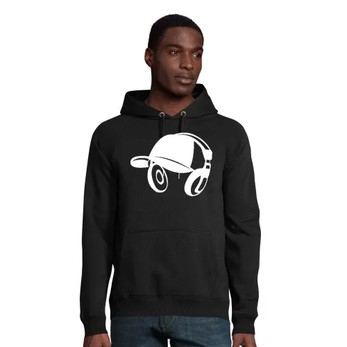 Basecap mit Kopfhörer Männer Hoodie