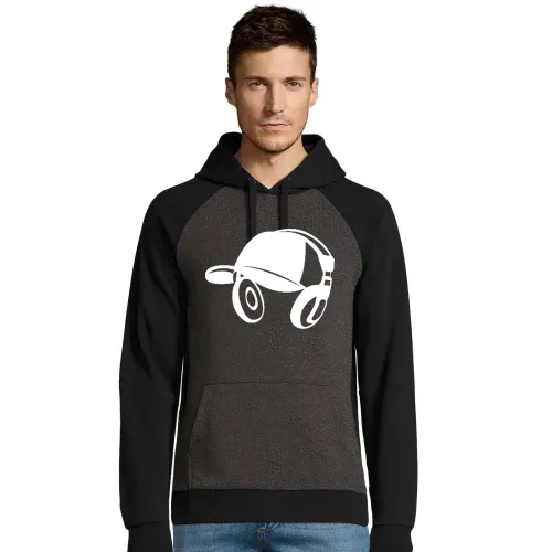 Basecap mit Kopfhörer Männer Hoodie