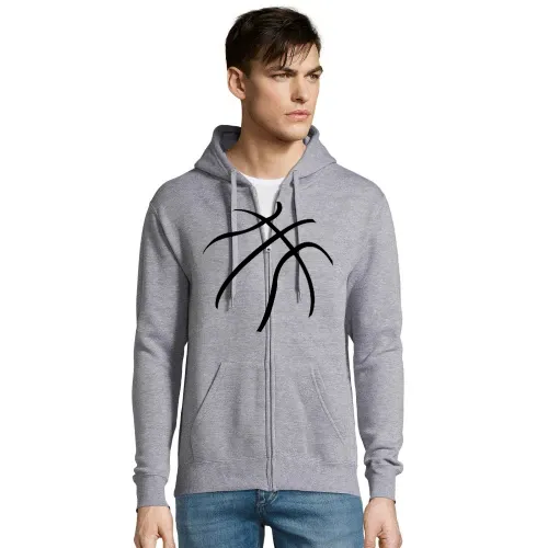 Basketball Striche Hoodie Männer Seven