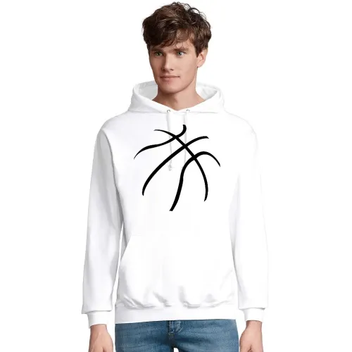 Basketball Striche Männer Hoodie