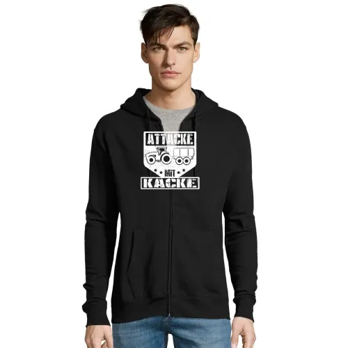 Bauer Landwirt Feldarbeit Gülle Attacke Mit Kacke Männer Hoodie
