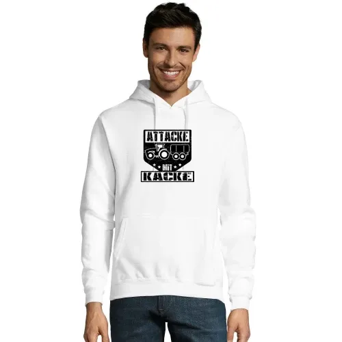 Bauer Landwirt Feldarbeit Gülle Attacke Mit Kacke Männer Hoodie