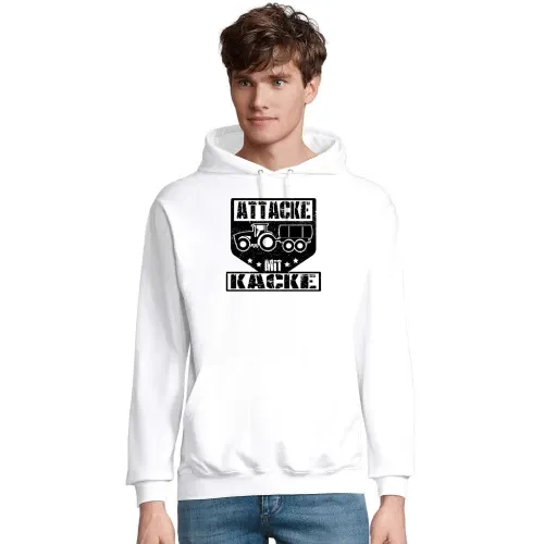 Bauer Landwirt Feldarbeit Gülle Attacke Mit Kacke Männer Hoodie