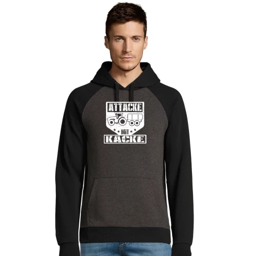 Bauer Landwirt Feldarbeit Gülle Attacke Mit Kacke Männer Hoodie