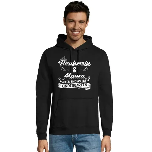 Bauherrin und Mama ist kein Kindergarten Geschenk Hoodie Männer Snake