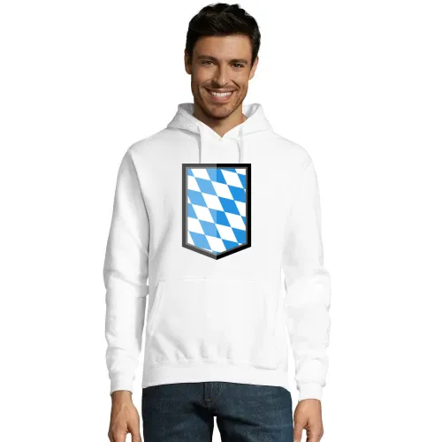 Bayern Wappen Karomuster E-Style Hoodie