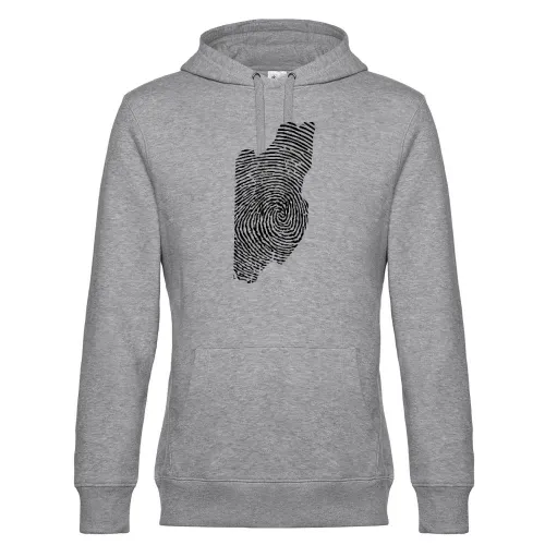 Belize Fingerabdruck Hoodie Männer King Hooded