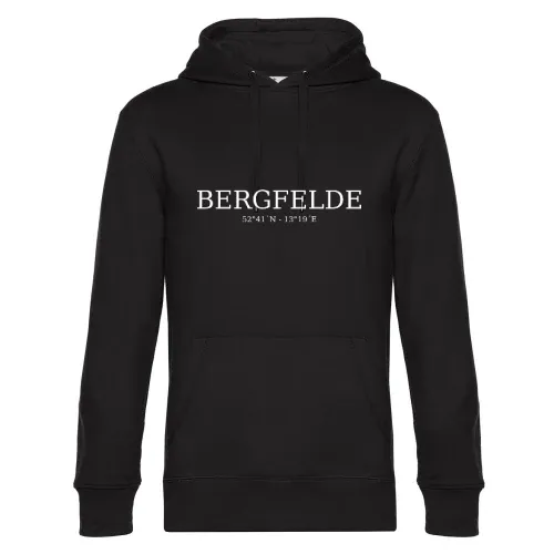Bergfelde Koordinaten Hoodie Männer King Hooded