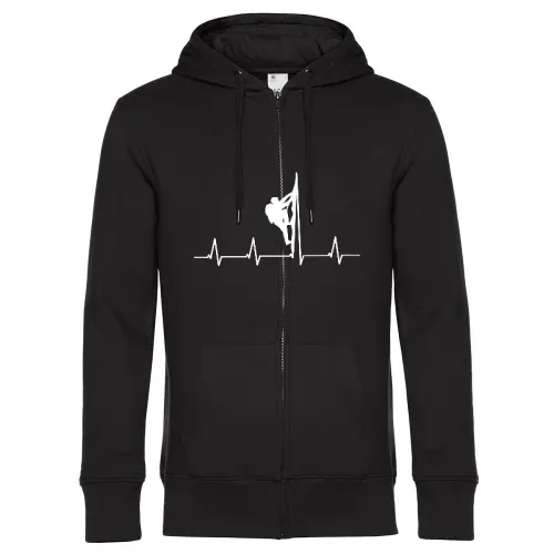 Bergsteigerherzschlag Männer Hoodie