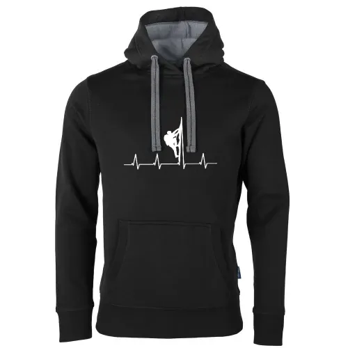 Bergsteigerherzschlag Männer Hoodie