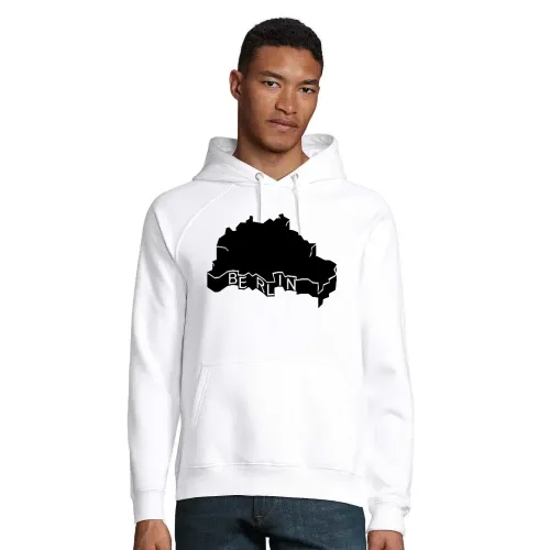 Berlin Umriss 3D Hoodie Männer Stellar Bio