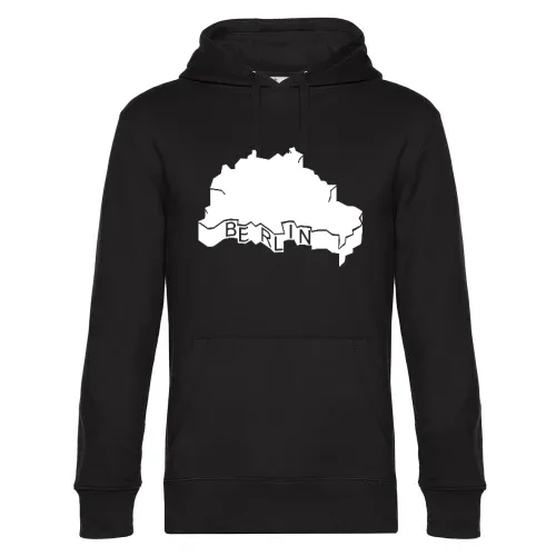 Berlin Umriss 3D Männer Hoodie